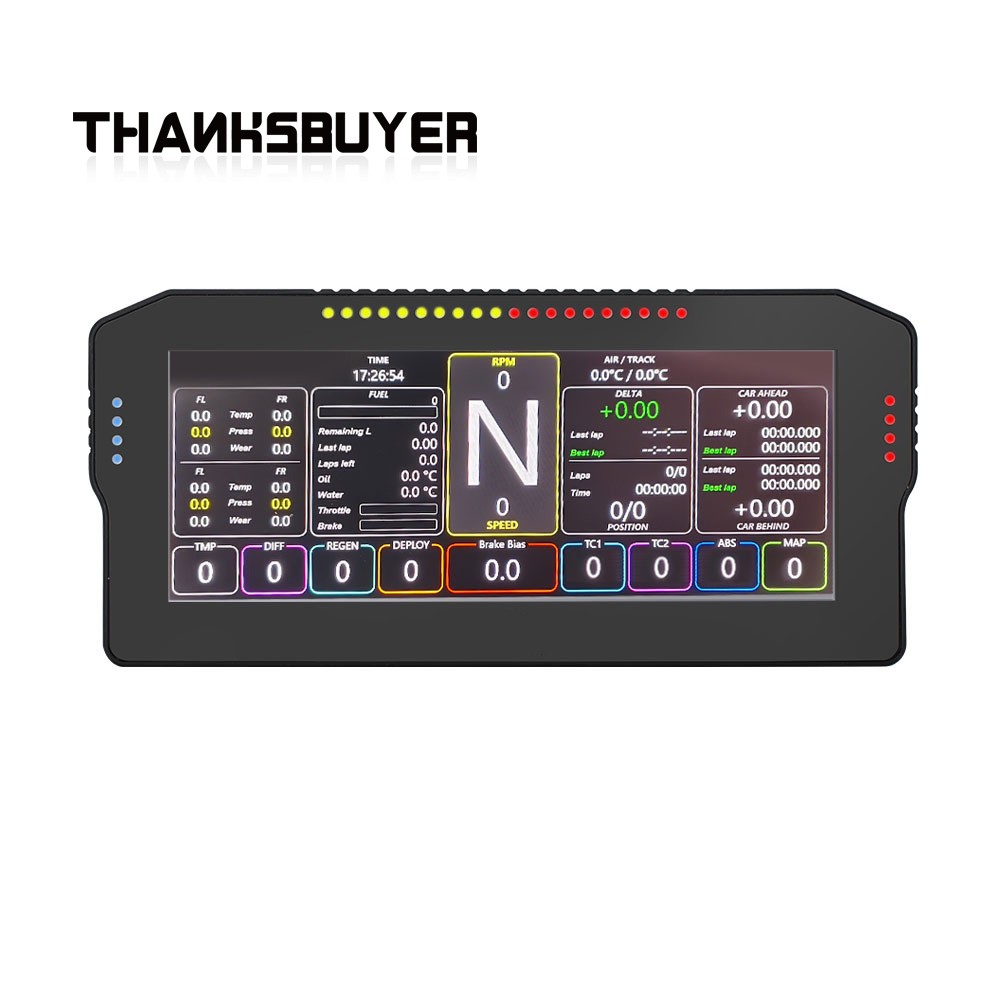 Sim Racing Dashboard Screen Display - Simplayer dasbor 10.3 