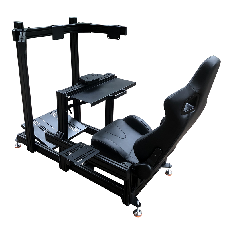 Triple Monitor Stand Sim Racing - Rangka Aluminium Ekstrusi Sim Rig 4080