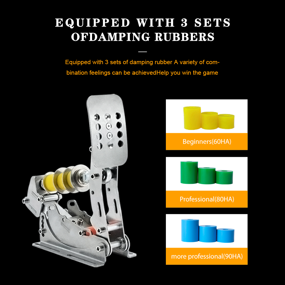 [Stok AS] SIMJACK UT Pedals Si - Sim Racing Pedals Load Cell Hydraulic ulasan dan harga