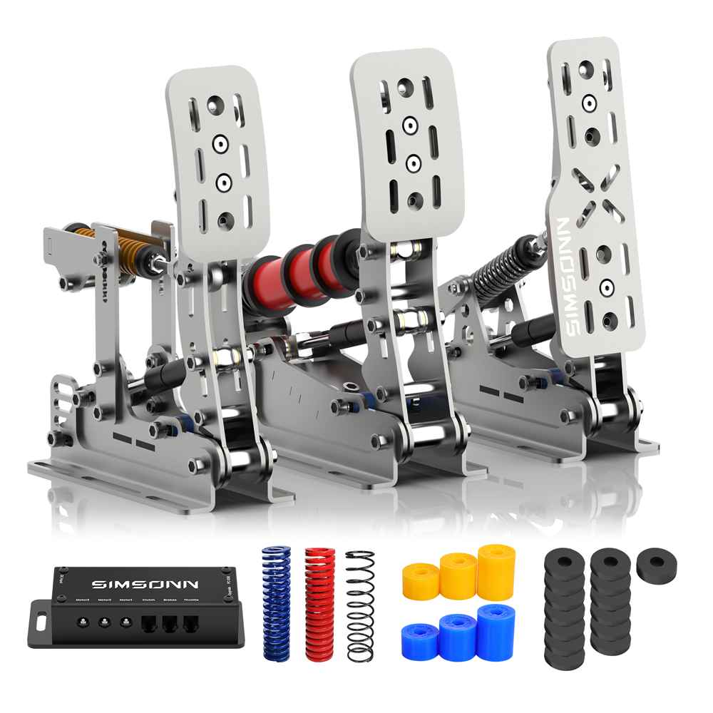Pedal Simracing Sliver Plus X  - Sim Racing Pedals Load Cell Hydraulic ulasan dan harga