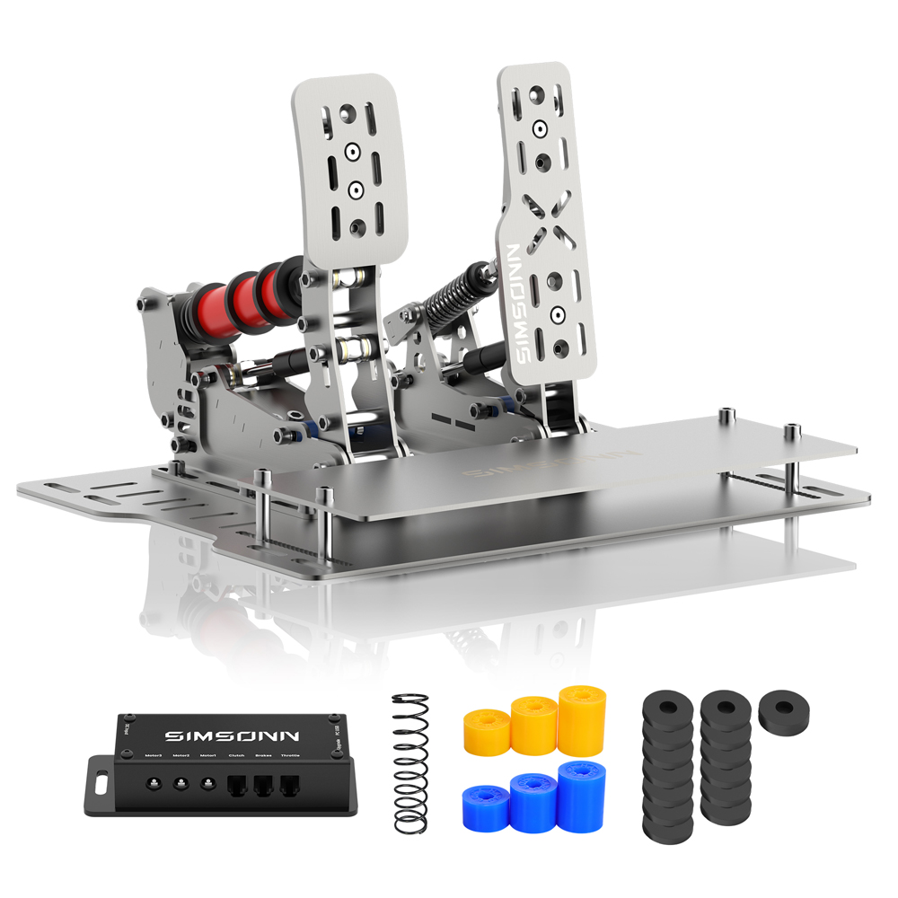 Pedal Simracing Sliver Plus X  - Sim Racing Pedals Load Cell Hydraulic ulasan dan harga