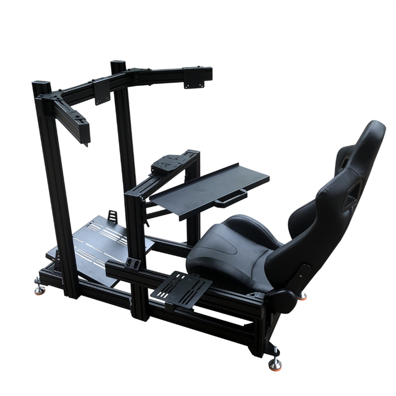 Rangka Simulasi Balap 6000 Ser - Triple Monitor Stand Sim Racing ulasan dan harga