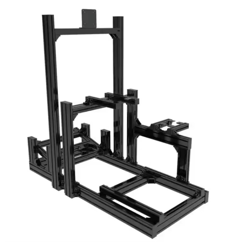 Rangka Simulasi Balap 6000 Ser - Triple Monitor Stand Sim Racing ulasan dan harga