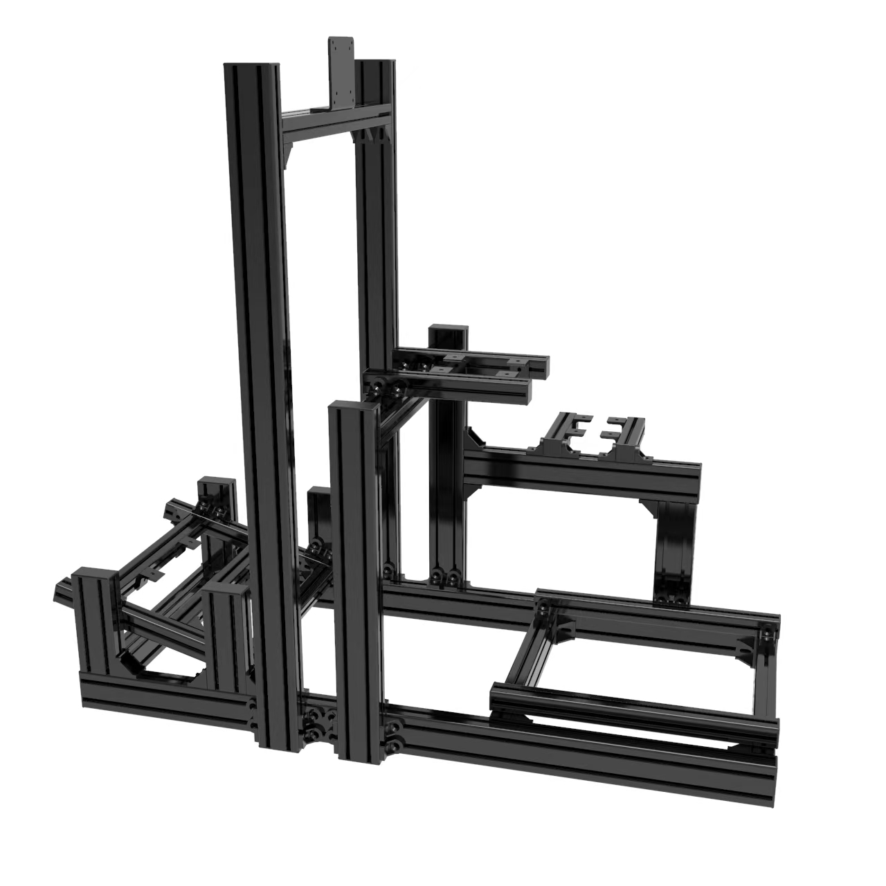Rangka Kokpit Sim Racing Dasar - Triple Monitor Stand Sim Racing ulasan dan harga