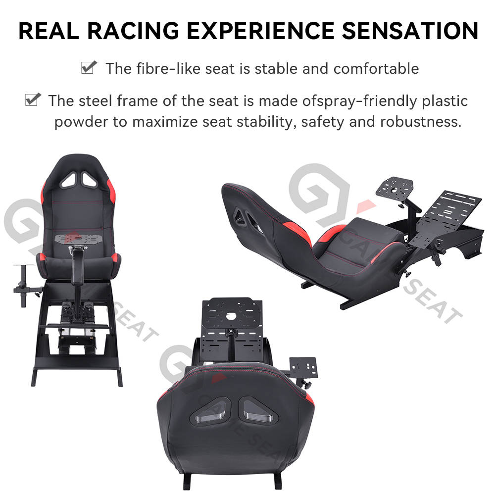 Kursi Bucket Lipat Hitam GY046 - Sim Racing Seat Bucket Cockpit ulasan dan harga