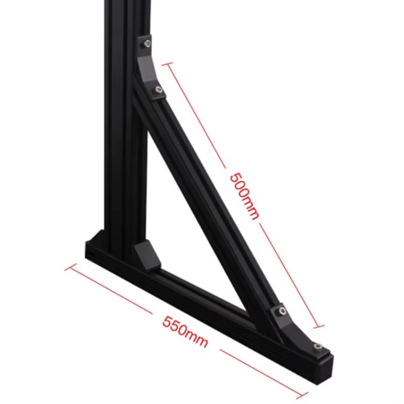 Ukuran Profil Aluminium, Duduk - Triple Monitor Stand Sim Racing ulasan dan harga
