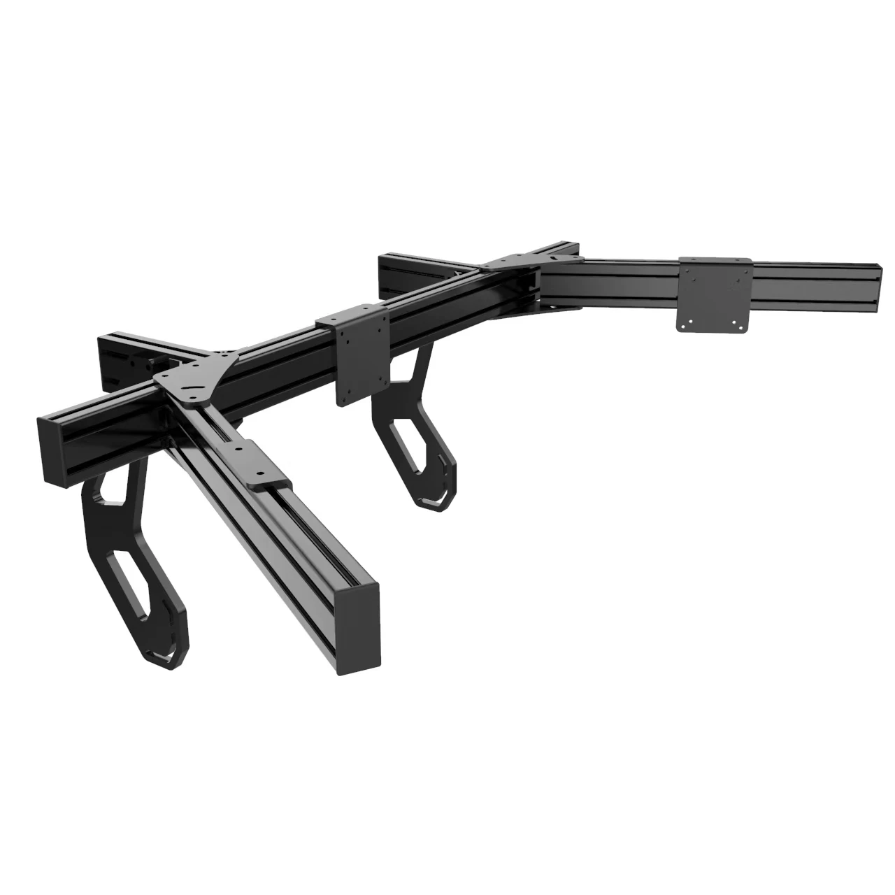 Dudukan Monitor Tiga Layar den - Triple Monitor Stand Sim Racing ulasan dan harga