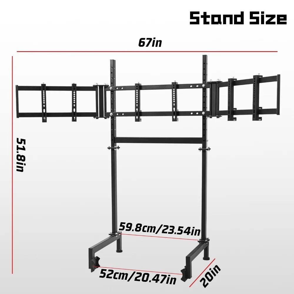 Stand sim racing triple M deng - Triple Monitor Stand Sim Racing ulasan dan harga