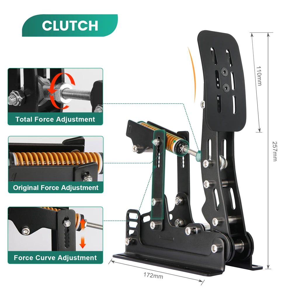 Pedal Sim Pedal balap, Simulat - Sim Racing Pedals Load Cell Hydraulic ulasan dan harga