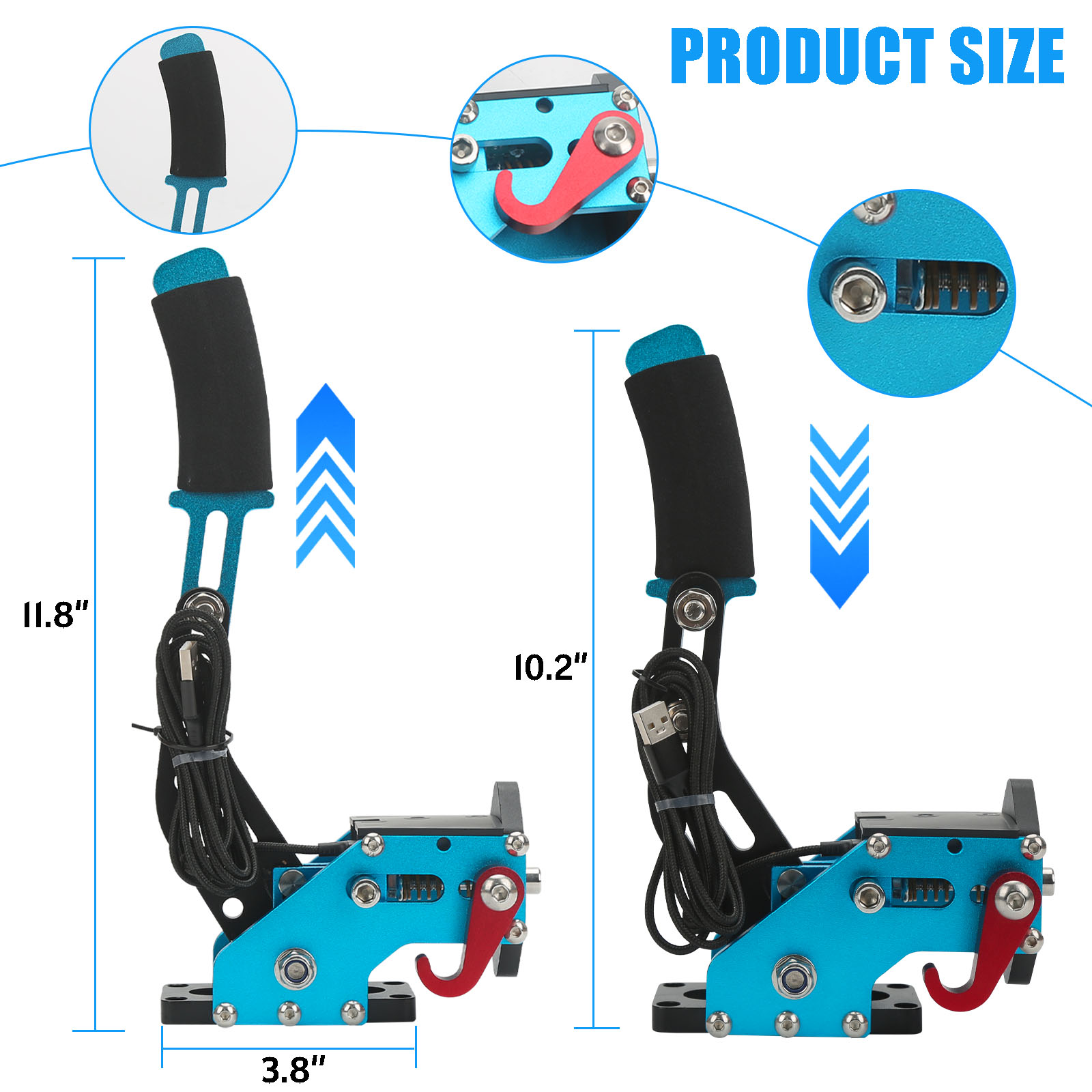 Kit Rem Tangan USB dengan Klem - Handbrake Usb Sim Racing Drift ulasan dan harga